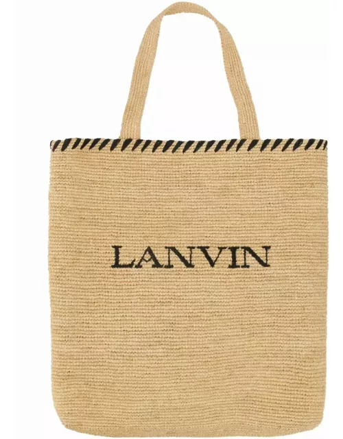 Lanvin Raffia Tote Bag