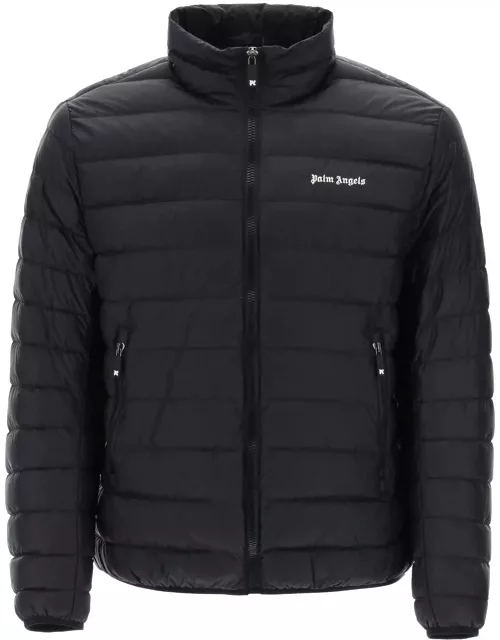 PALM ANGELS lightweight down jacket with embroidered logo