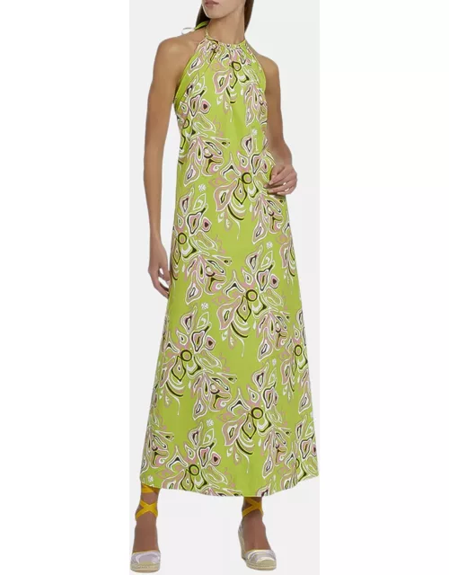 Emilio Pucci Green Africana Print Dress