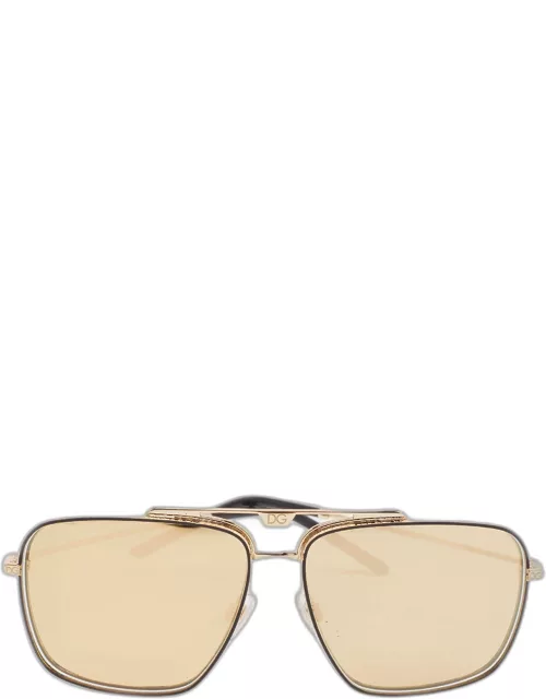 Dolce & Gabbana Gold DG2264 Square Sunglasse