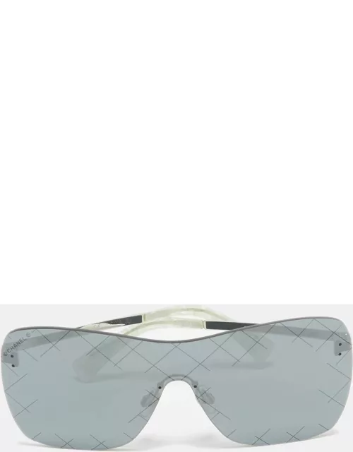 Chanel Black/Silver 4215 Runway Shield Sunglasse