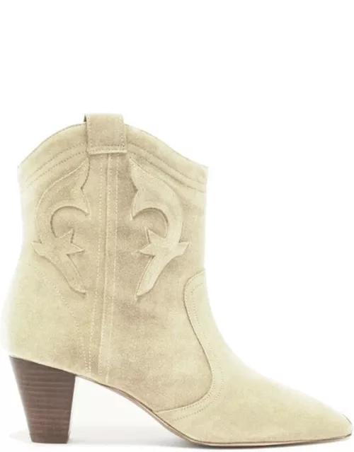 Ba & sh Casey Suede Ankle Boot - Beige