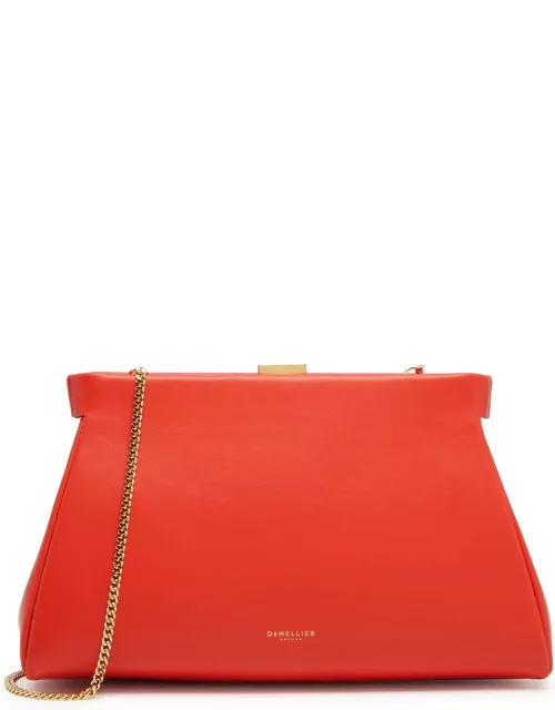 Demellier Cannes Leather Clutch - Red