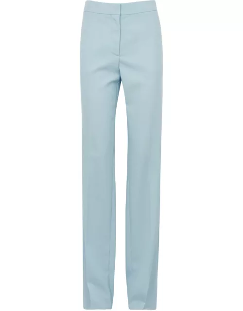 Stella Mccartney Straight-leg Wool Trousers - Blue - 42 (UK10 / S)
