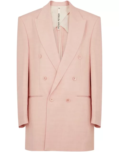 Petar Petrov Back To Town Double-breasted Blazer - Light Pink - 36 (UK8 / S)