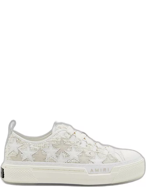 Stars Low-Top Mohair Canvas Sneaker