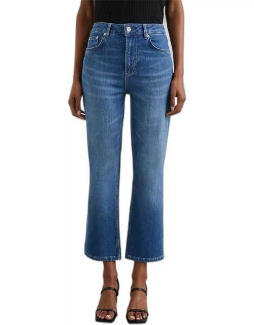 Sunset Cropped Slim Flare Jean