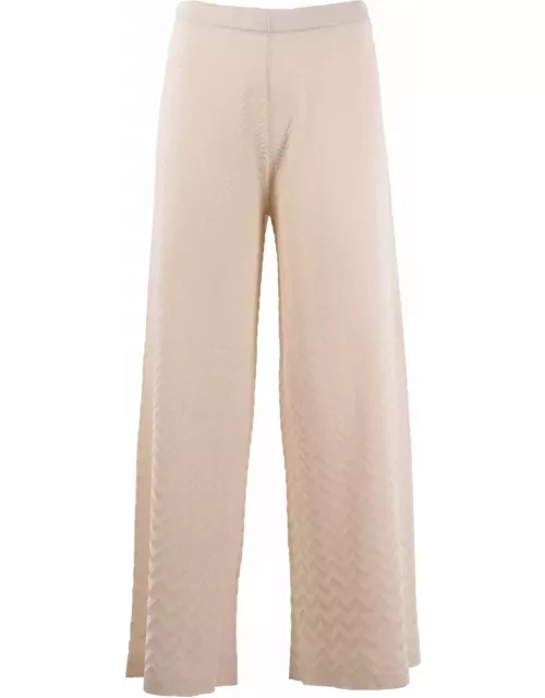 D.exterior Trousers Ivory