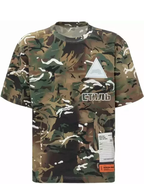 HERON PRESTON Camouflage T-shirt
