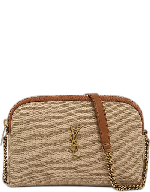 Gaby Mini YSL Crossbody Bag in Canvas & Leather