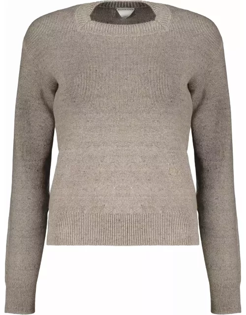 Bottega Veneta Long Sleeve Crew-neck Sweater