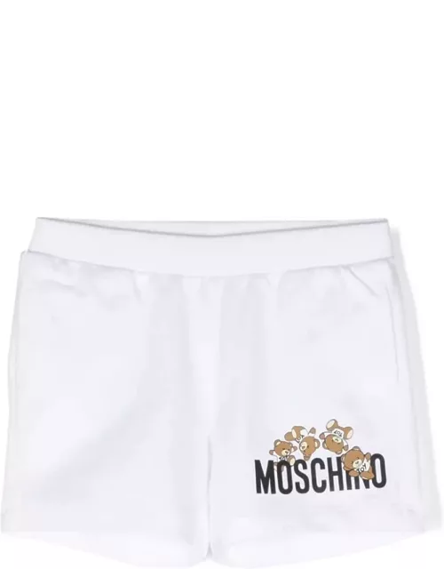 Moschino Shorts Con Stampa Teddy Bear