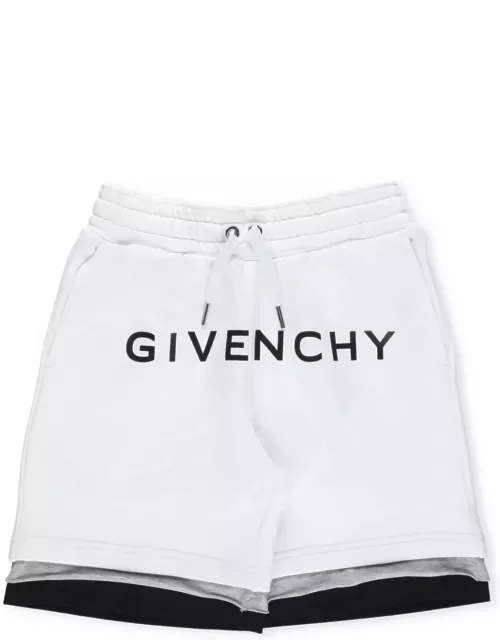 Givenchy Cotton Bermuda Shorts With Logo