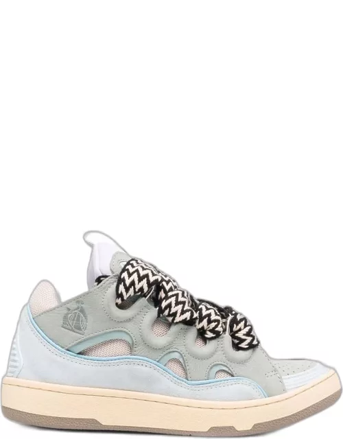 Lanvin Curb Sneakers In Light Blue Leather