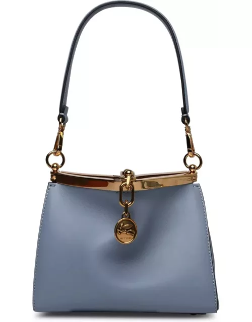 Etro vela Light Blue Leather Bag