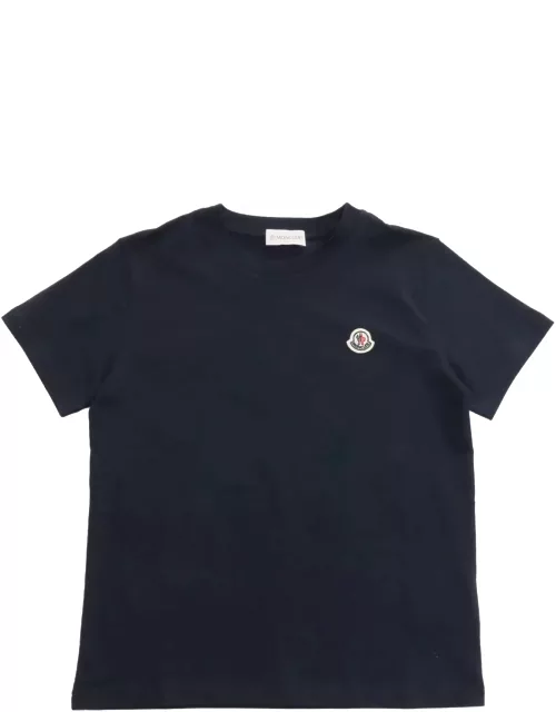 Moncler Blue T-shirt With Logo