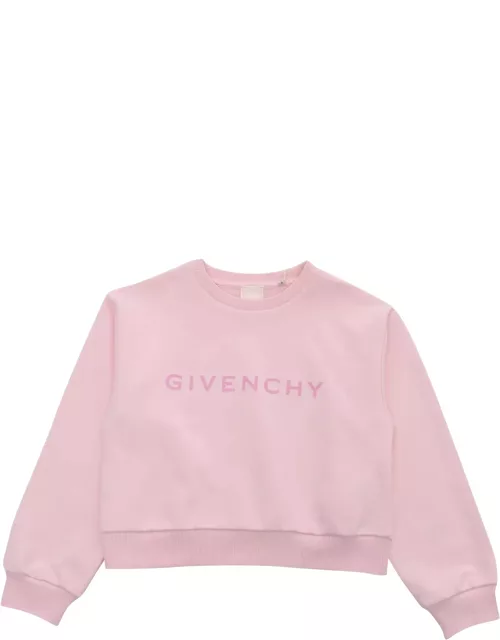 Givenchy Cropped Pink Sweatshirt