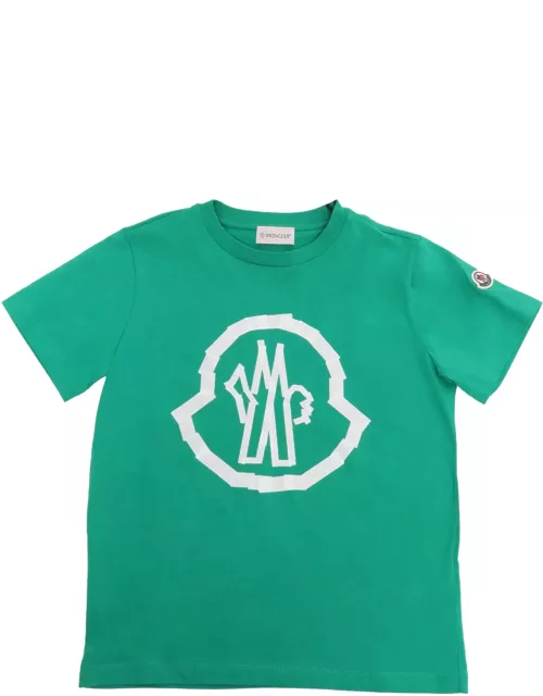 Moncler Green T-shirt With Logo