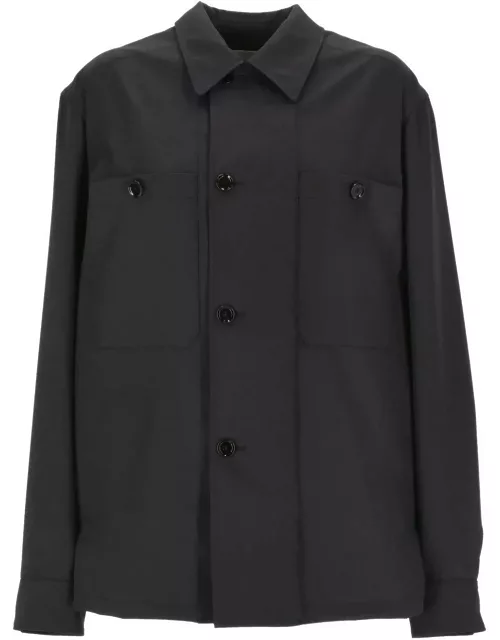 Lemaire Lon Sleeved Buttoned Shirt Jacket