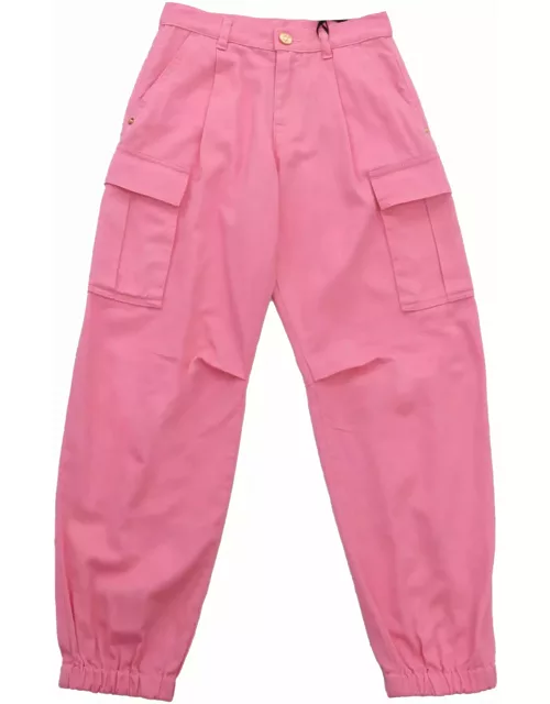 Versace Pink Cargo-like Trouser