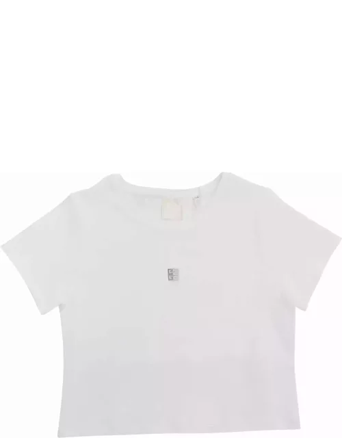 Givenchy White Cropped T-shirt
