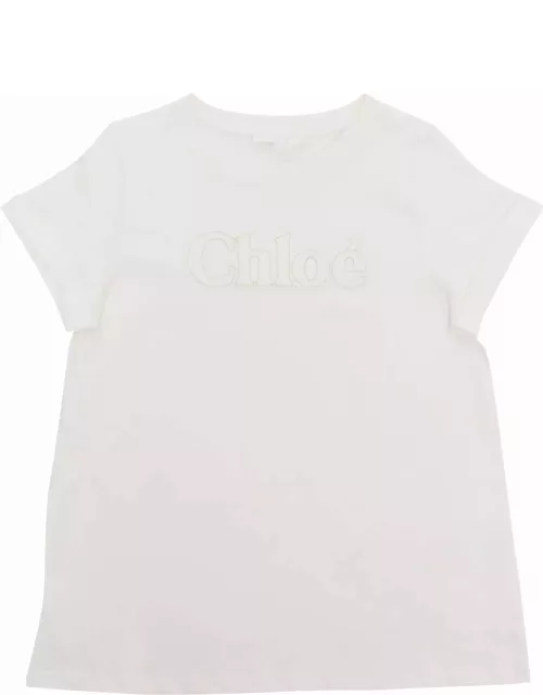 Chloé White T-shirt With Logo