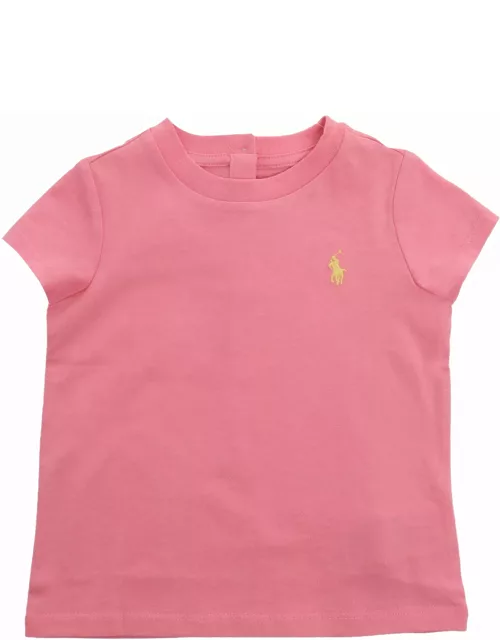 Polo Ralph Lauren Pink T-shirt With Logo