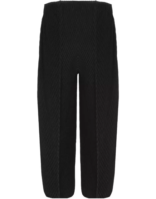 Homme Plissé Issey Miyake Pleated Cropped Trouser
