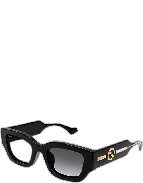 GG Logo Plastic Rectangle Sunglasse
