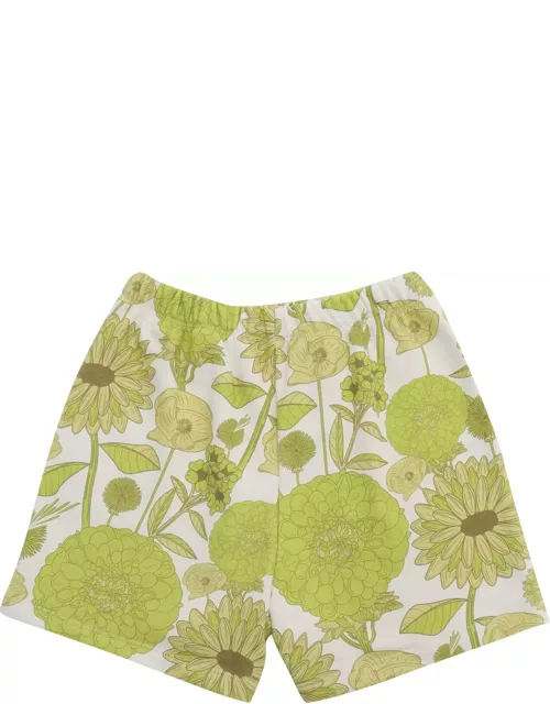 Douuod Shorts With Yellow Flower