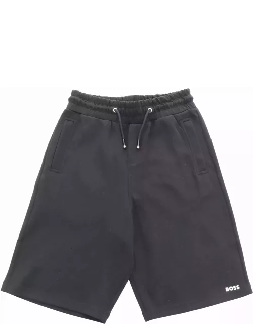 Hugo Boss Black Shorts With Logo