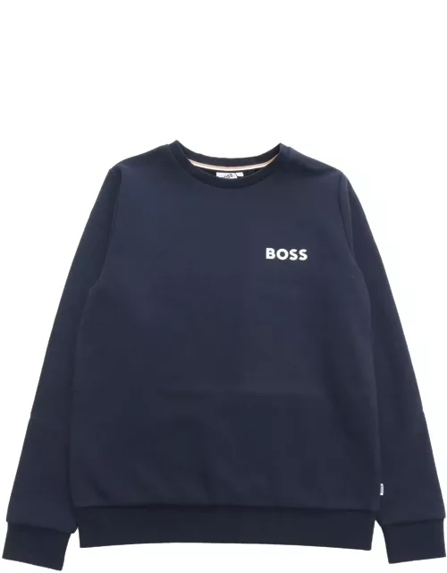 Hugo Boss Blue Sweatshirt With Logo