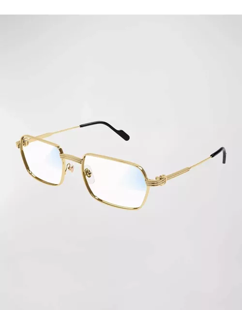 Men's Metal Rectangle Transition Sunglasse