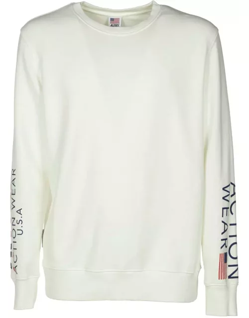Autry Sleeved Logo Print Sweater