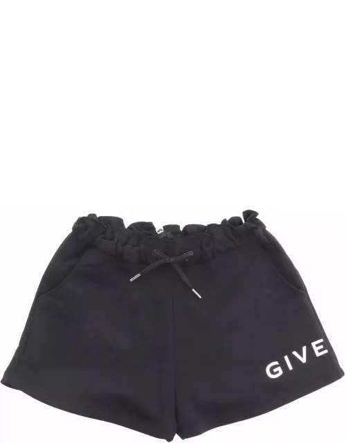 Givenchy Black Shorts With Logo