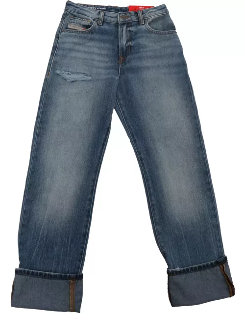 Diesel Blue Jeans With Cuff