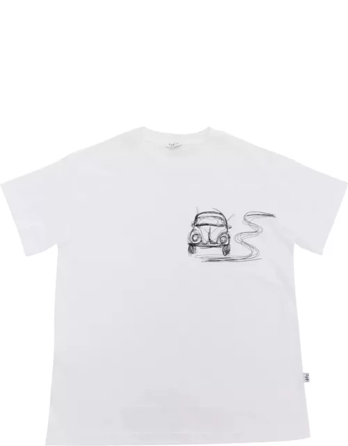 Il Gufo White T-shirt With Pattern