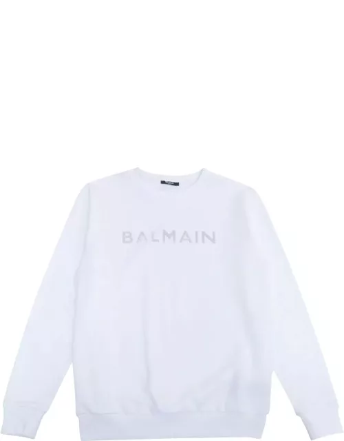 Balmain White Sweatshirt