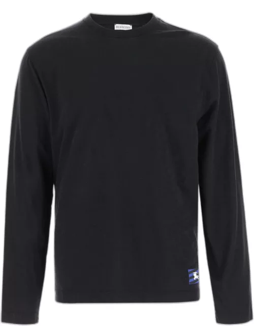 Burberry Long Sleeve Cotton T-shirt With Logo