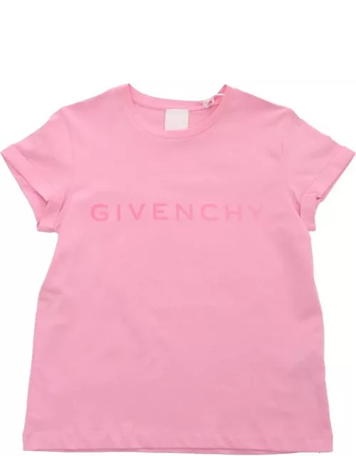 Givenchy Pink T-shirt With Logo