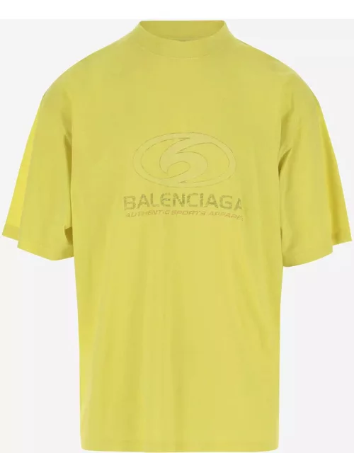 Balenciaga Cotton Surfer T-shirt With Logo