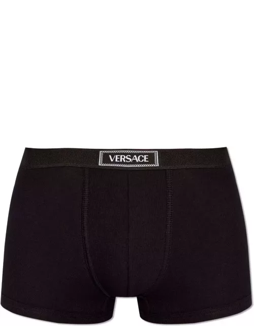 Versace 90s Logo-waistband Stretched Boxer Brief