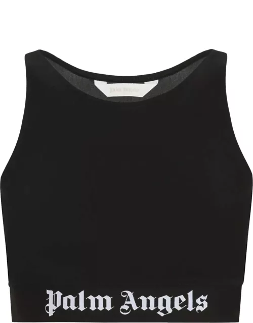 Palm Angels Technical Fabric Crop Top