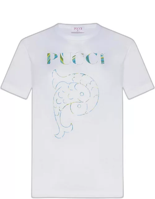 Pucci Logo Cotton T-shirt