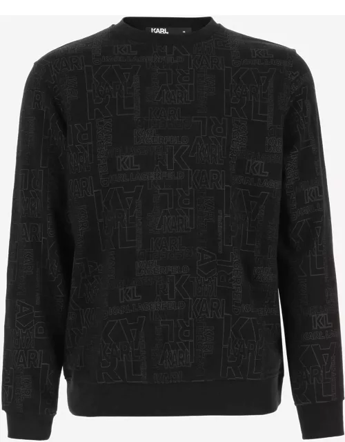 Karl Lagerfeld Cotton Blend Sweatshirt With Logo