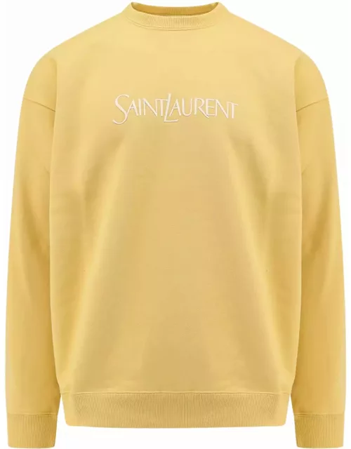 Saint Laurent Logo Embroidery Sweatshirt