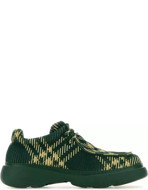 Burberry Ekd Check-printed Lace-up Derby Shoe