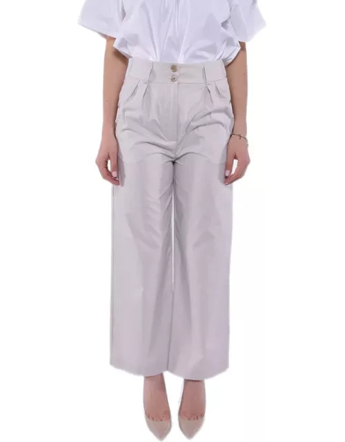 Woolrich Wide Leg Pleated Pant