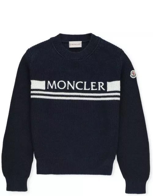 Moncler Logo-embroidered Crewneck Jumper