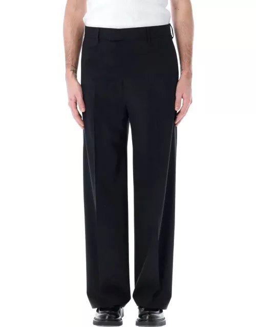 MSGM Straight-leg Pleated-detail Tailored Trouser